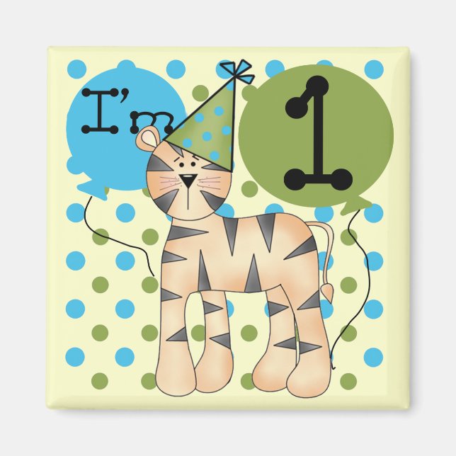 Imã T-shirts e presentes primeiros aniversarios de Tig (Frente)