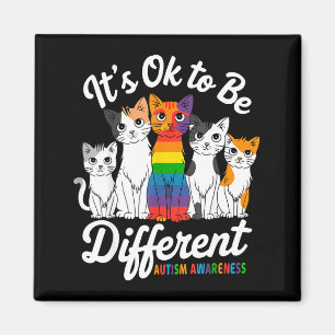 Imã Tá Tudo Bem Ser Diferente Gato Puzzle Fofo Consciê
