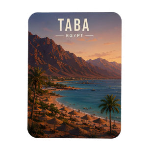 Ímã Taba Egito Sinai Montanhas Costa do Mar Vermelho V