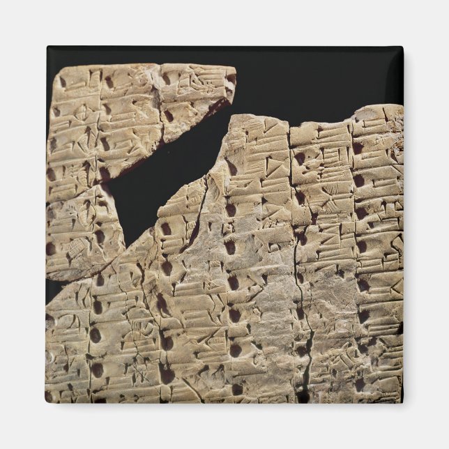 Imã Tablet com escrita cuneiforme, de Uruk (Frente)