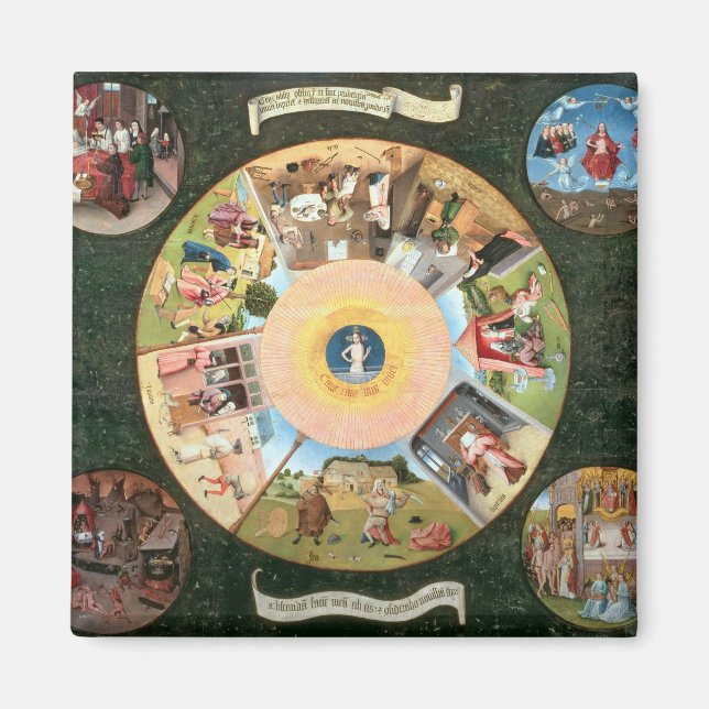 Imã Tabletop dos Sete Pecados Mortais (Frente)