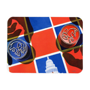 Ímã Tabuleiro de damas da eleição