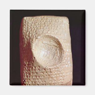 Imã Tabuleta com inscrição cuneiform