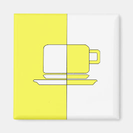 Imã Taça Amarela e Branca