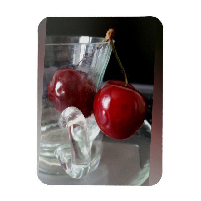 Ímã Taça de cerejas (Vertical)