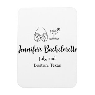Ímã Taça de coquetel de biquíni festa de despedida de 