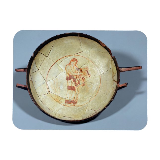 Ímã Taça sem pé, Muse de pé jogando a lira, (Horizontal)