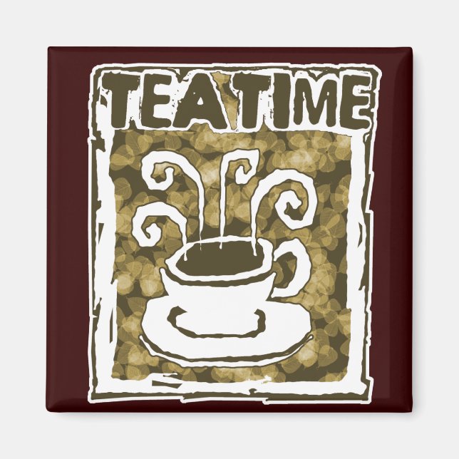 Imã Taça Tea Time com Vapor (Frente)
