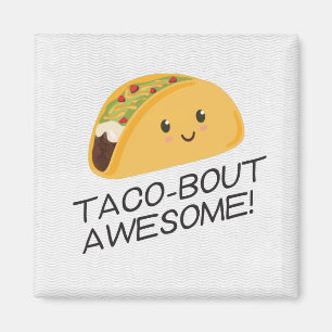 Imã Taco-ataque bonito do Taco de Kawaii