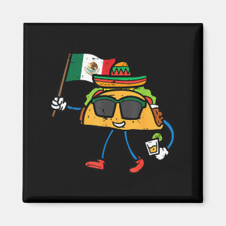 Imã Taco Bandeira México Cinco De Mayo Mexicano