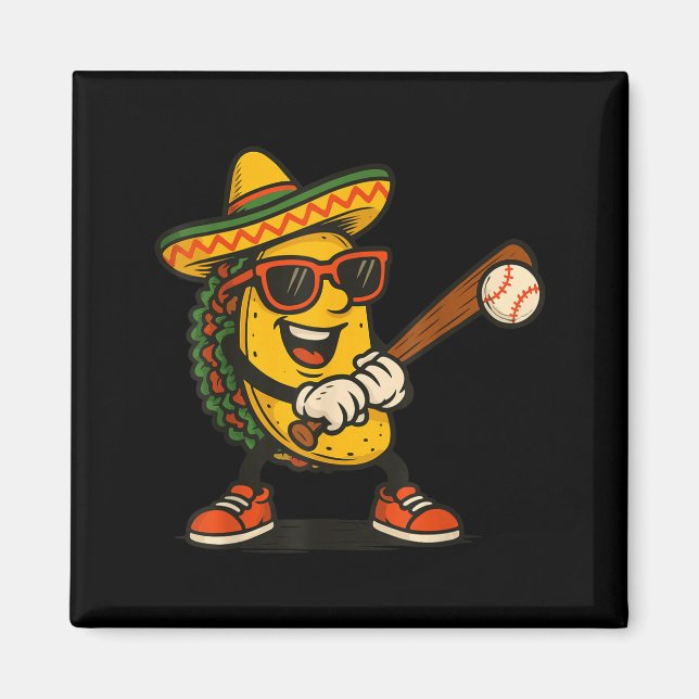 Imã Taco beisebol cinco de maio  (Frente)