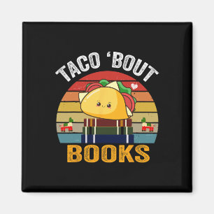 Imã Taco Bout Books Engraçado Comida Mexicana Cinco De