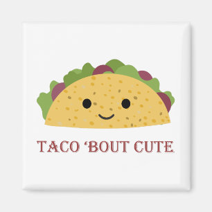 Imã Taco Bout Cute Kawaii Taco