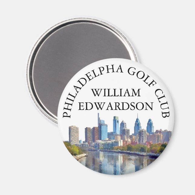Imã Taco de golfe personalizado com a silhueta da Fila (Front/Back)