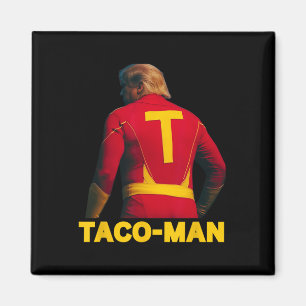 Imã Taco-man Divertido Anti-trump Halloween Fantasia P