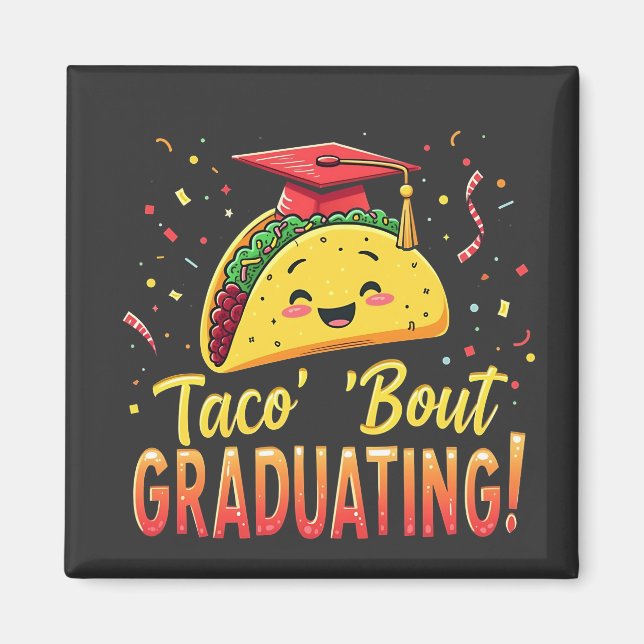 Imã Taco 'Sobre Graduação Cinco De Mayo (Frente)