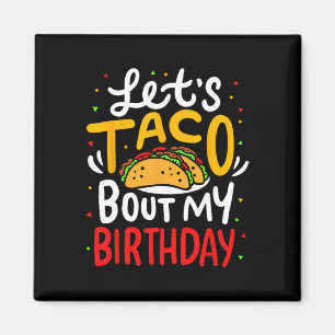 Imã Taco Sobre Meu Aniversário Engraçado Cinco De Mayo