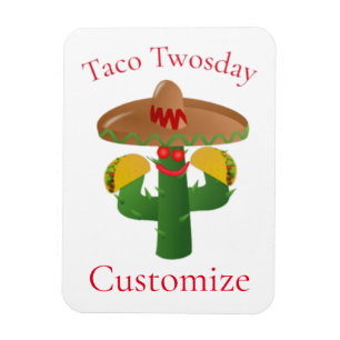 Ímã Taco Terça-Feira Saguaro Cactus Thunder_Cove