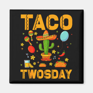 Imã Taco twosday cinco de mayo menino menina de 2 anos