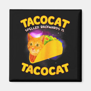 Imã Tacocat escrito ao contrário é tacocat meme de gat