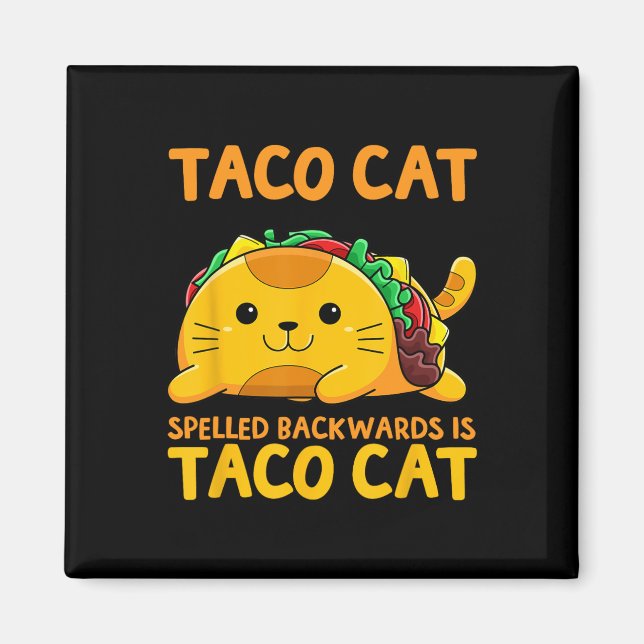 Imã Tacocat Espelhado Para Trás Camisa Taco Cinco De (Frente)
