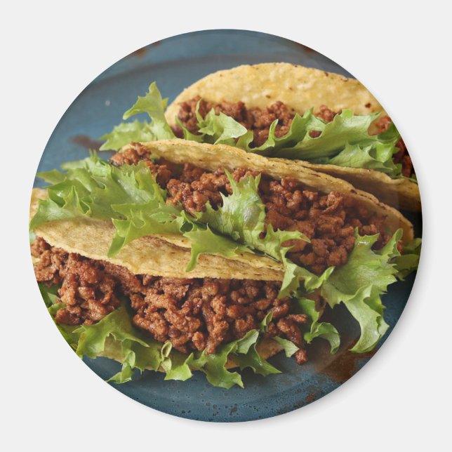 Imã Tacos de carne Jantam Magnet de refrigeração (Frente)
