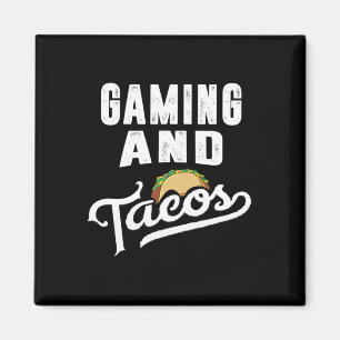 Imã Tacos Retro Jogo Jogador de Vídeo Taco Fan