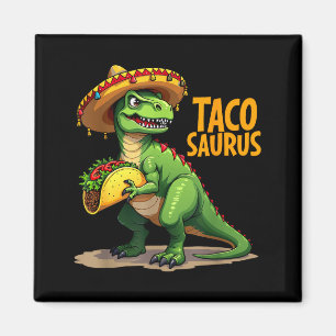 Imã Tacosaurus cinco de maio festa t-rex chapéu