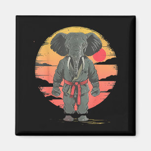 Imã Taekwondo Chute Boxe Animall Jiu-Jitsu Elefante