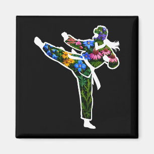 Imã Taekwondo Karate Floral