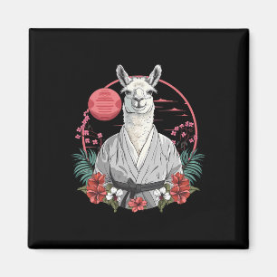 Imã Taekwondo Llama Kickboxing Taekwondo Llama Floral