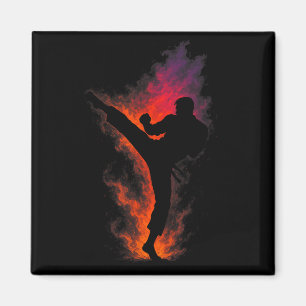 Imã Taekwondo - Lutador de Chute de Artes Marciais Cor