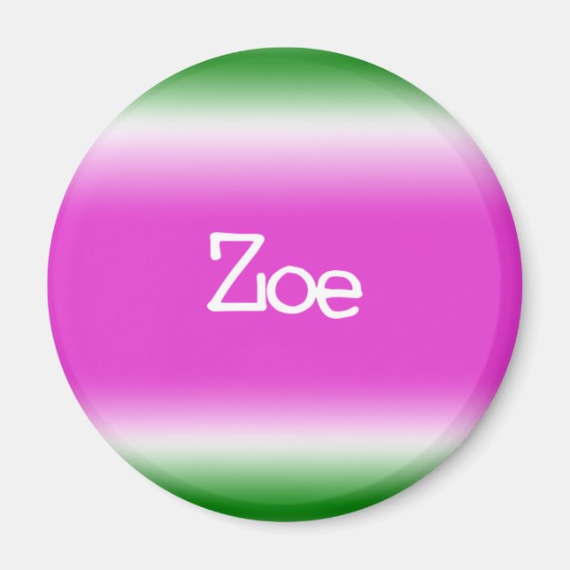 Imã Taffy Twist: Zoe (Frente)