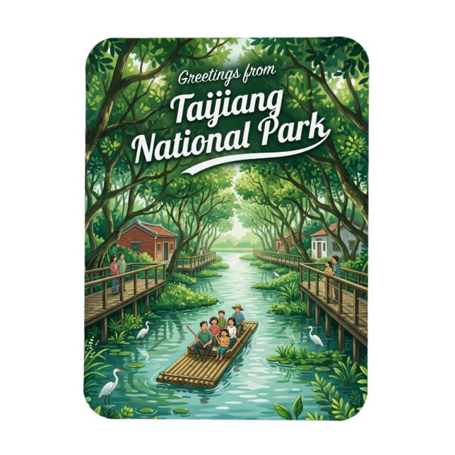Ímã Taijiang National Park Taiwan (Vertical)