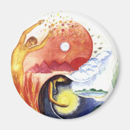 Imã Taijitu ilustra a polaridade