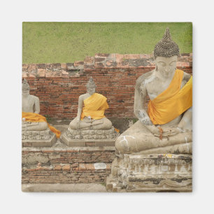Imã Tailândia, Ayutthaya. Estátuas de budas sentados