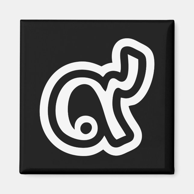 Imã Tailândia Lucky Número 9 / Nove / ๙ (Gao/Kao) Tail (Frente)