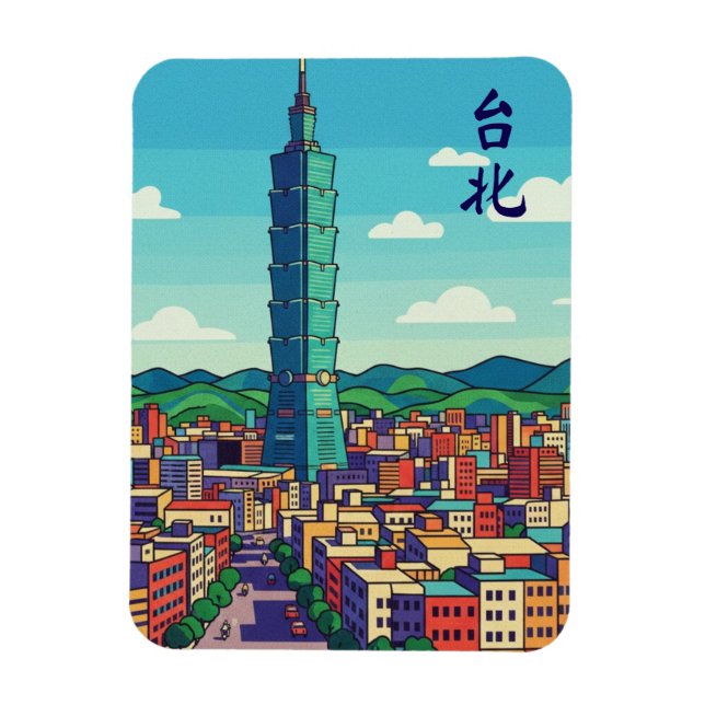 Ímã Taipei 101 (Vertical)