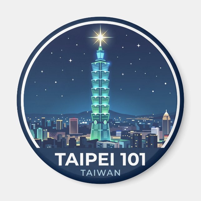 Imã Taipei 101 Taiwan (Frente)