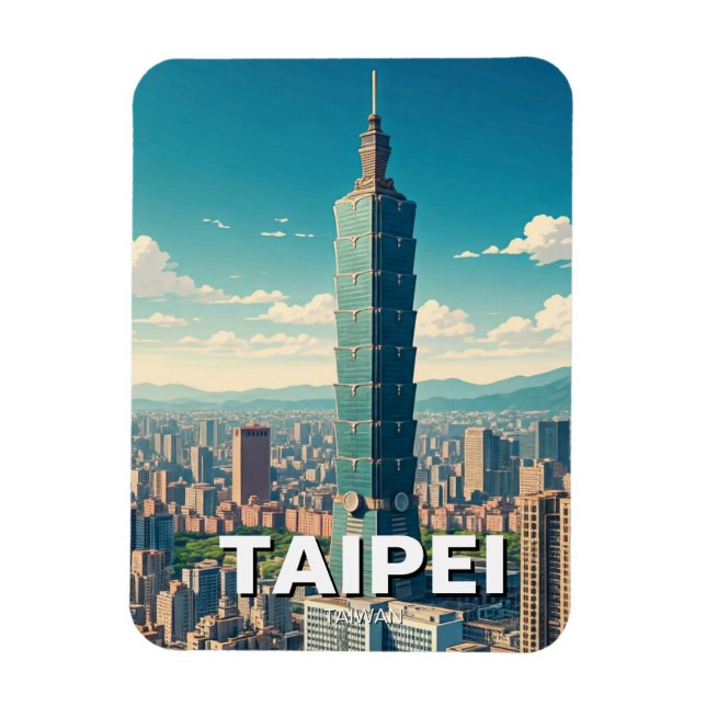 Ímã Taipei 101 Taiwan (Vertical)
