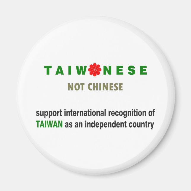 Imã Taiwan não chinês (Frente)