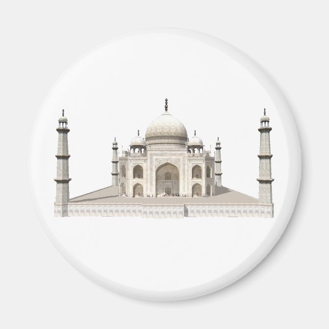 Imã Taj Mahal: Modelo 3D: (Frente)