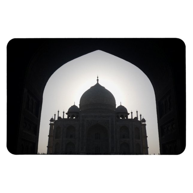 Ímã taj mahal silhouette (Horizontal)