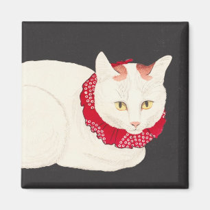 Imã takahashi shotei retrato de gato tama nekko ukiyo-