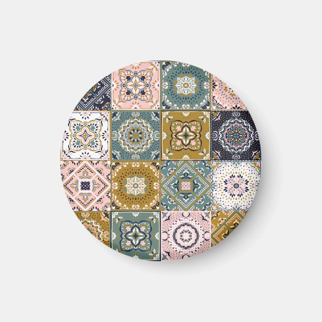 Imã Talavera Indian: Patchwork, Ethnic Mosaic. (Frente)