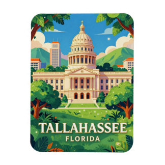 Ímã Tallahassee Flórida Viagem Cena do Capitólio 🏛