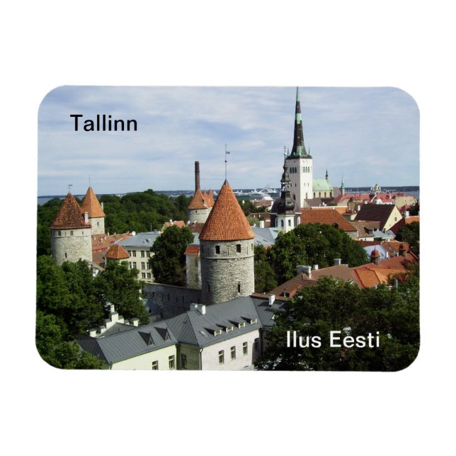 Ímã Tallinn Magnet - Cidade Antiga (Horizontal)