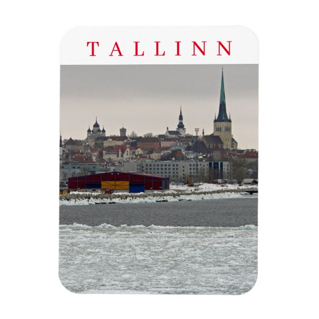 Ímã Tallinn na imã de geladeira de inverno (Vertical)