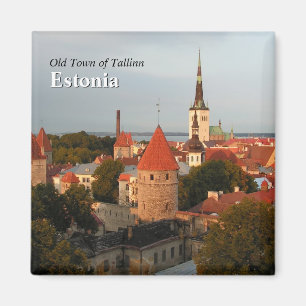 Imã Tallinn Old Town Estônia Magnet
