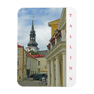 Ímã Tallinn Old Town view imã de geladeira